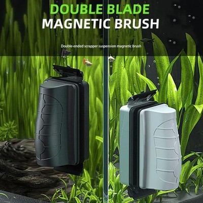 New Magnetic Aquarium Fish Tank Brushes Floating Clean Glass Window Algae