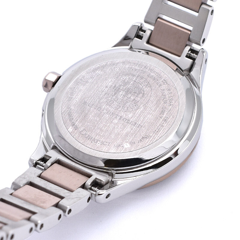 Pre-owned Citizen Xc Ec1165-51w Basic Collection Eco-drive Titanium Radio Solar Watch