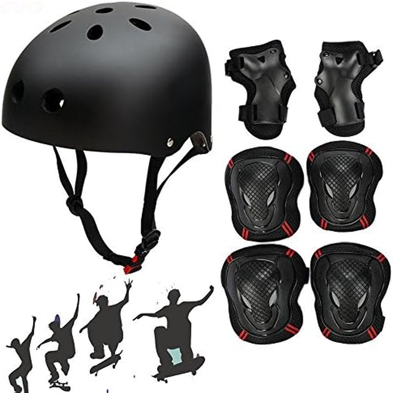 Kids Skateboard Skates Helmet and Pads for Ages 8-14,Child B