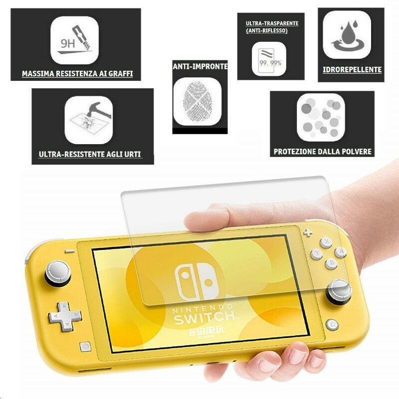 Pellicola Vetro Temperato Protezione Per Display Nintendo Switch Lite mar