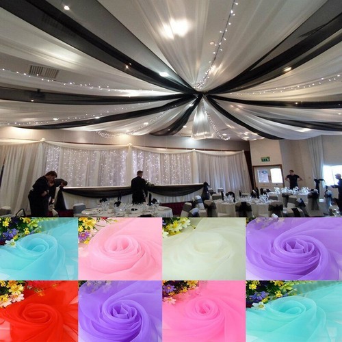 10m Hot Wedding Backdrop Gauze Curtain Organza Diy Wedding Venue