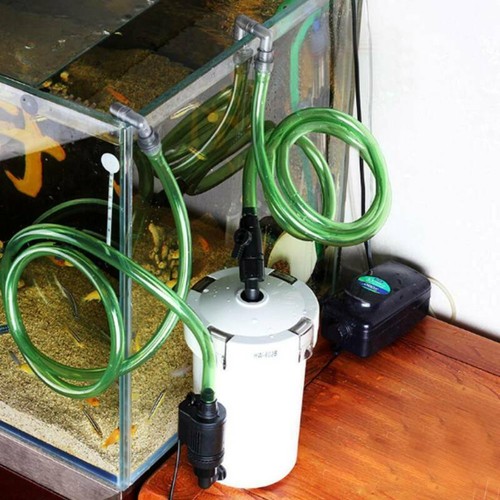 Aquarium Außenfilter Pumpe Aquairum Filter Wasserpumpe 400L/H 3 Stufen