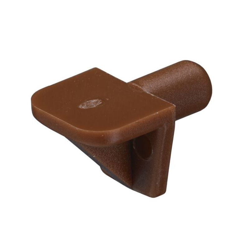 2 Supports Pour Tubes De Placard Ronds 25 Mm (Schrankrohrlager) - Plastique Marron - Neuf