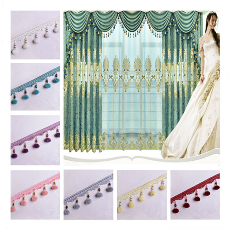 Beaded Trim Sewing One Yard Of Beaded Curtain Fringe Tassel With