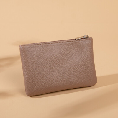 Women PULeather Coin Card Key Ring Wallet Pouch Mini Purse Zip Small Change Bag 