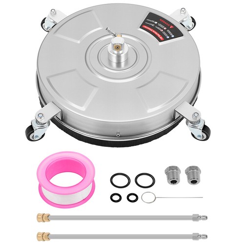 15 inch Pressure Washer Surface Cleaner with 4 Wheels Stainless Steel 4000PSI