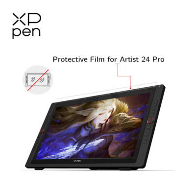 2PCS Xp-pen Protective Films Suits for Artist 24 Pro Graphics Drawing Tablet Pad