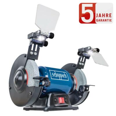 Scheppach Schleifmaschine SM150L Doppelschleifer Schleifbock + Arbeitsleuchte