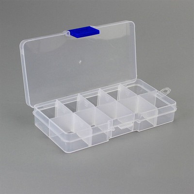 Jewelry Transparent Bead Storage Box Clear Toolbox Container Organizer Fashion*