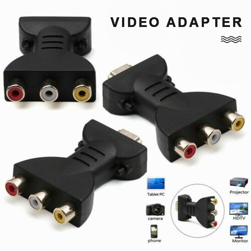 For TV PC HDMI Male to 3 RCA Female Composite AV Video Audio Adapter Converter