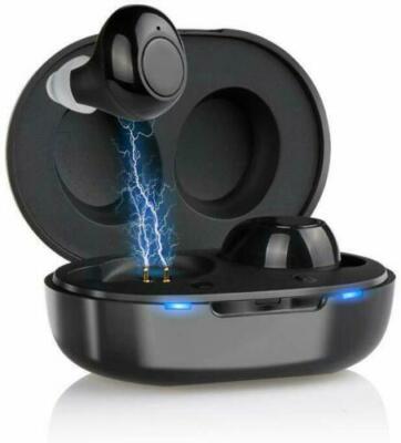 Pair Rechargeable Digital Invisible Hearing Aids Sound Voice Amplifier Mini ITE