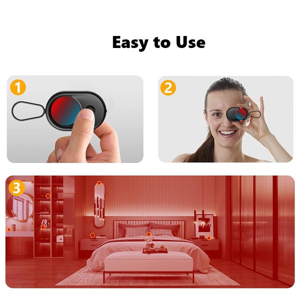 Anti-Candid Camera Anti-Spy Hidden Cam Detector Portable Hotel Locker/Bath room - Image 11