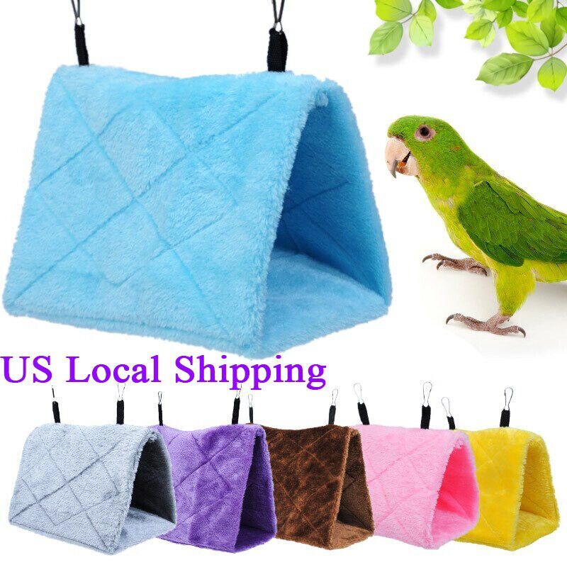 Winter Pet Hammock Hang Cave Bed Parrot Warm Tent Us