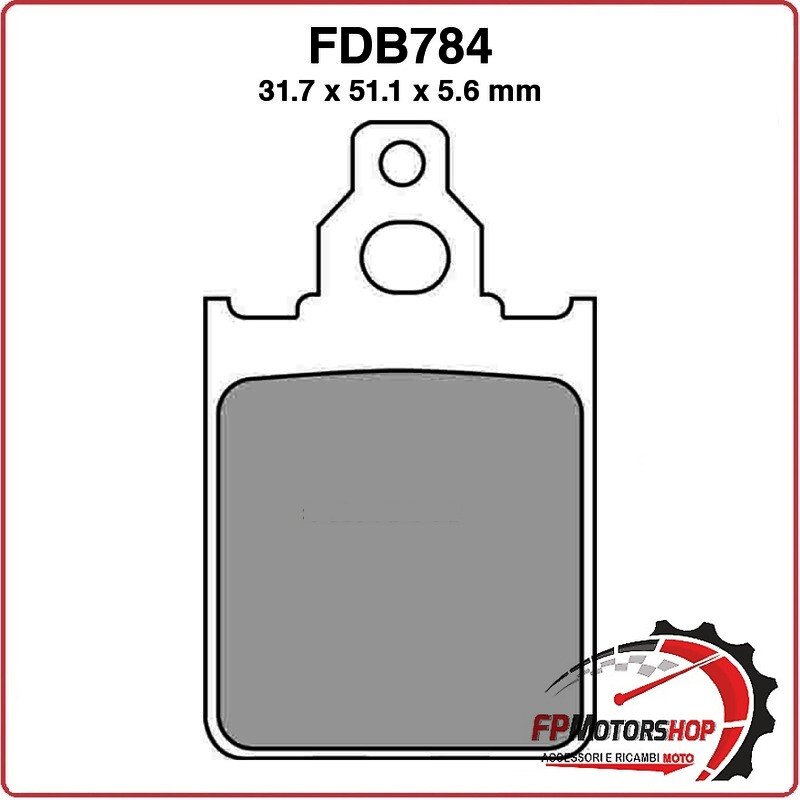 PASTIGLIE FRENI PER SCOOTER FDB784EF ITALJET FORMULA 50/80/125 94>96 LML STAR