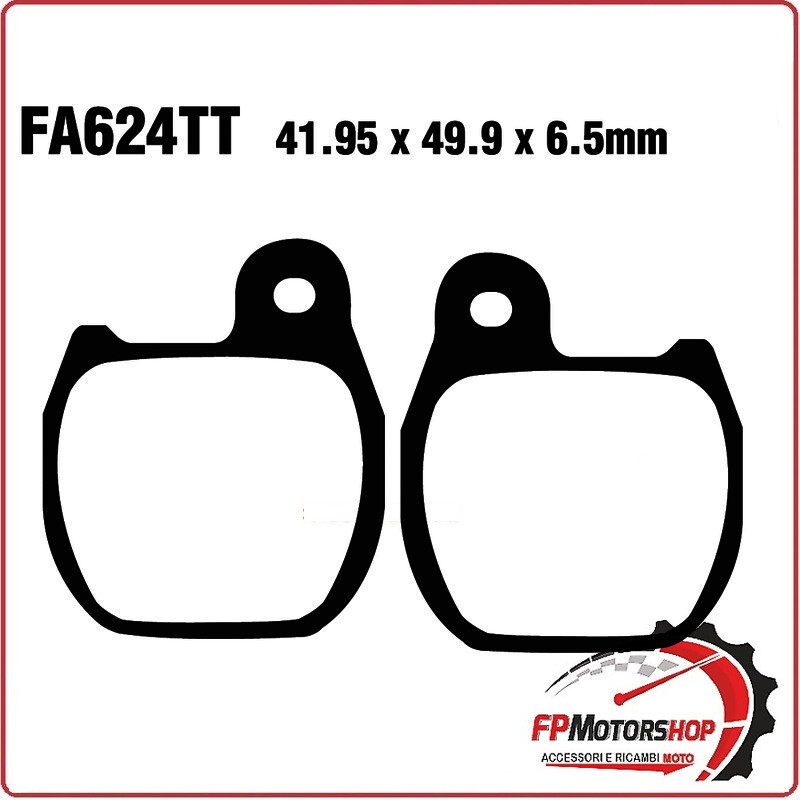 PASTIGLIE PASTICCHE FRENI TT PER HONDA TLM 250 88> 92 EBC FA624TT 250/260 88>93