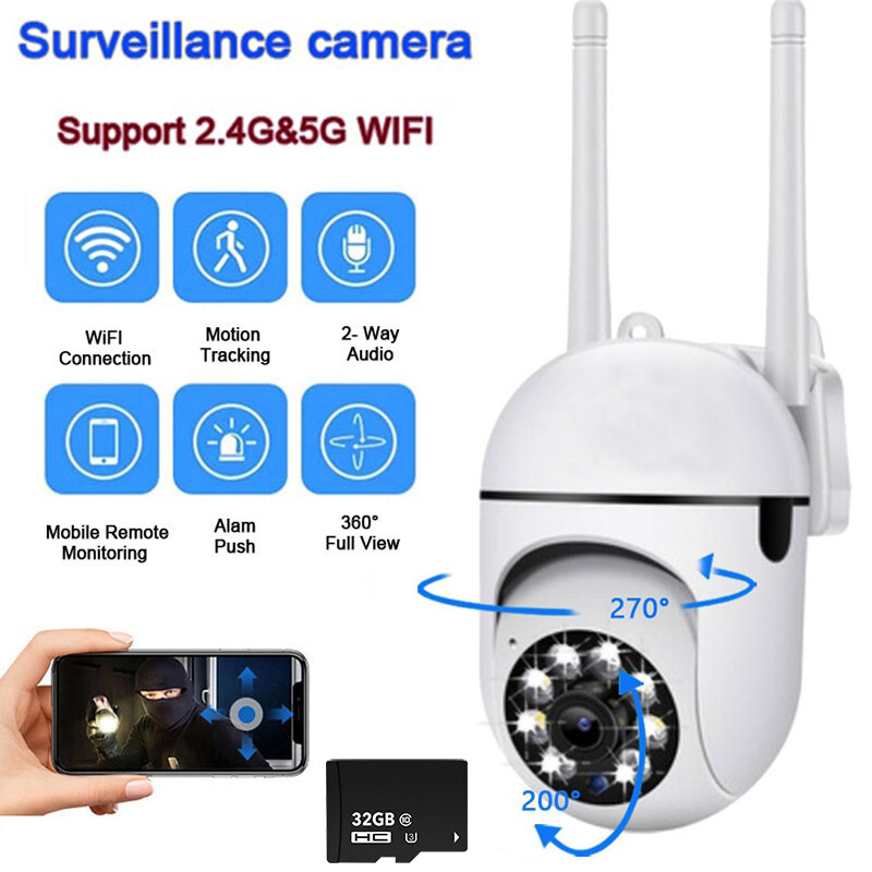 Outdoor Home Night Vision Cam 1080p Hd