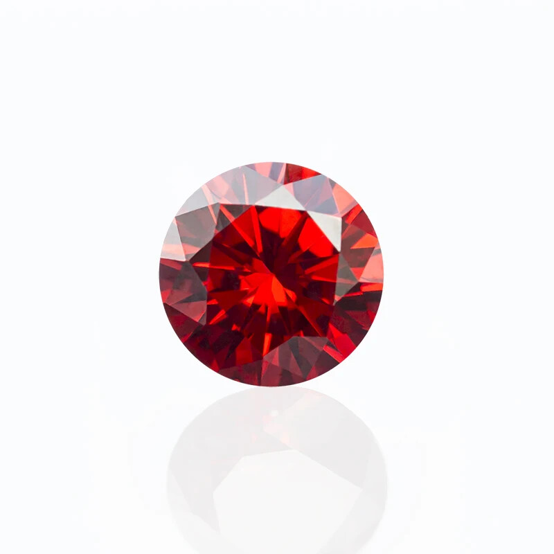 5A Various Color Loose Cubic Zirconia Stone Round Synthetic Gems For Jewelry