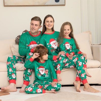 Men Women's Xmas Pjs Pajama Family Pajamas Set Christmas Pajamas Xmas  Sleepwear 