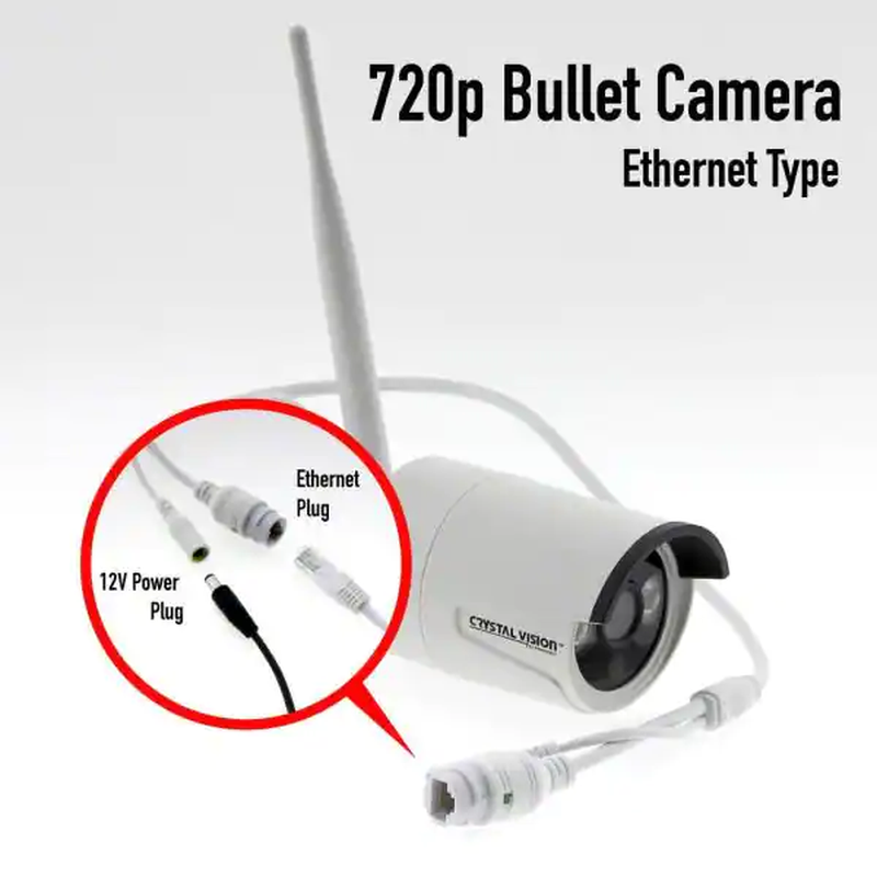 Crystal Vision Wireless Add-On Standard Surveillance Camera for CVT9608E-3010W