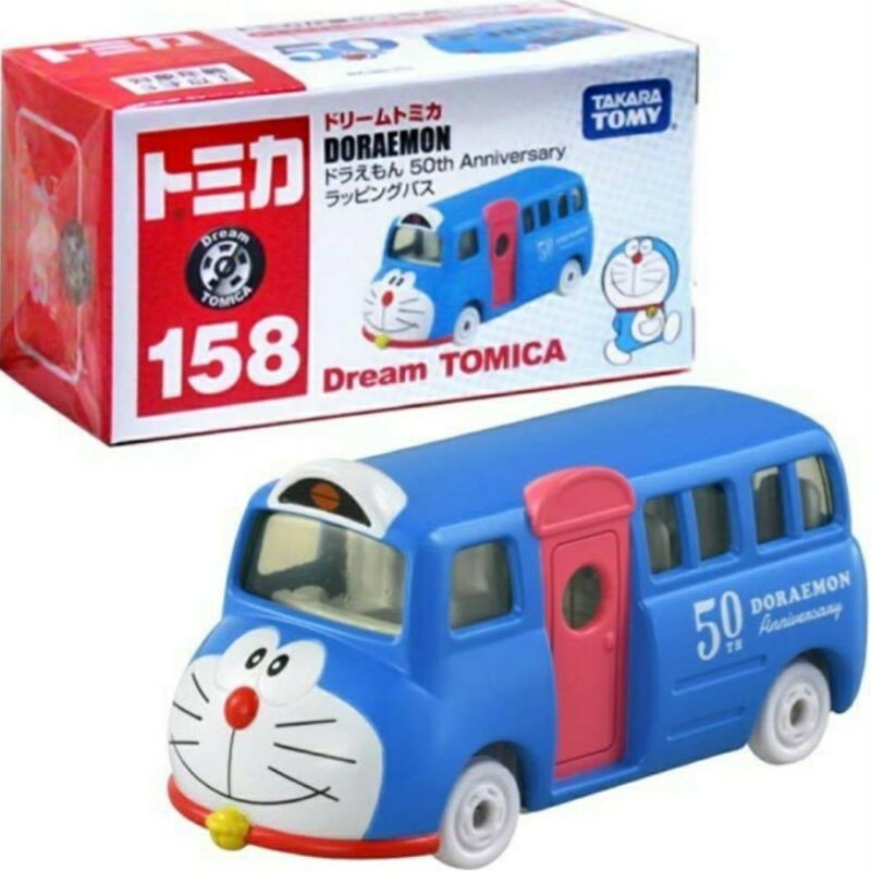Takara Tomy Tomica Dream 158 Dorawmon Bus 50th Anniversary