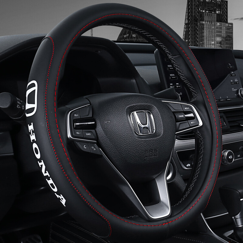15 Car Steering Wheel Cover Genuine Leather For Honda Ebay