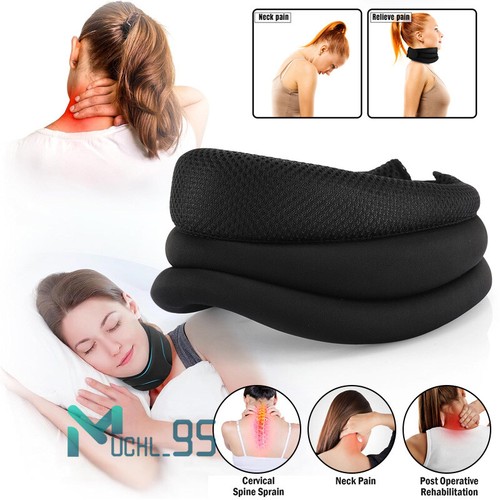 Cervical Neck Traction Device Collar Brace Support Pain Relife Snoring Sleeping