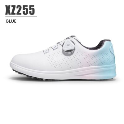PGM Women Waterproof Golf Shoes Ladies Gradient Non-Slip Quick Lacing Sneaker