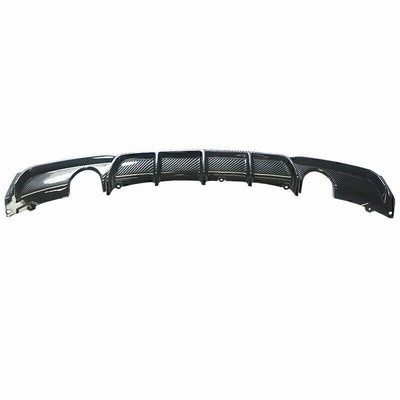Rear Diffuser Bumper Lip Spoiler For 12-2018 BMW F30 M-Sport Carbon-Fiber Style