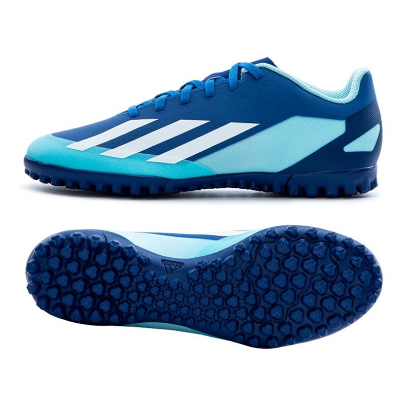 Adidas X Crazyfast.4 TF IE1576 Blue Mens Futsal Shoes