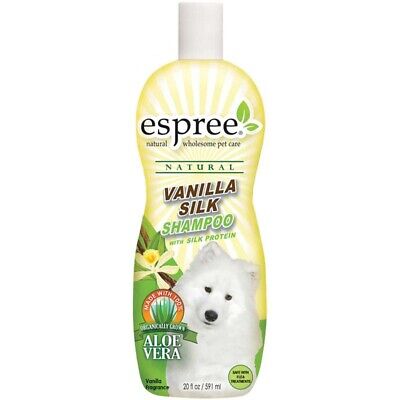 Dog Shampoo Vanilla Silk Natural Soothing Grooming Concentrated Gallon or 20 oz