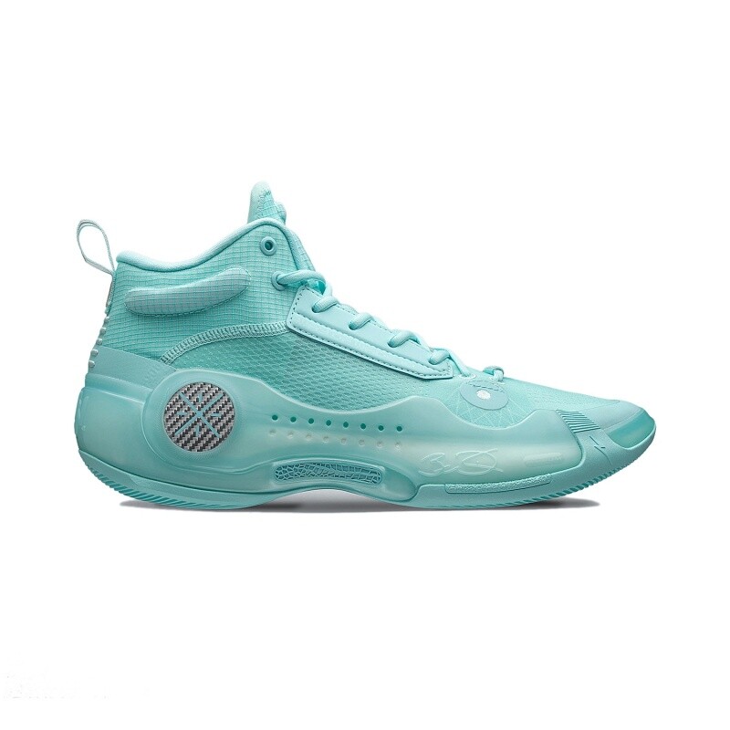 Pre-owned Li-ning Way Of Wade 10- Mint Men's Mid Top Basketball Shoes Abas115-4 In Island Blue