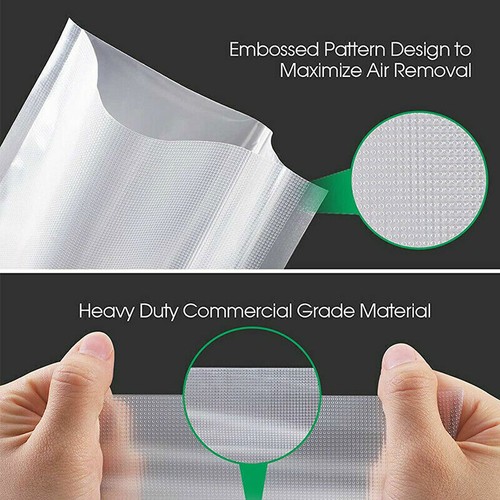 8"x50' Vacuum Sealer Bags Embossed Food Saver Magic Seal Storage 4 Mil BPA Free