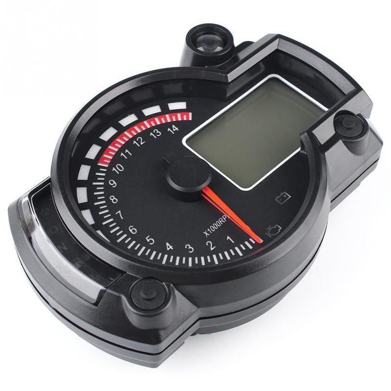 Tachometer in Schwarz für Motorrad