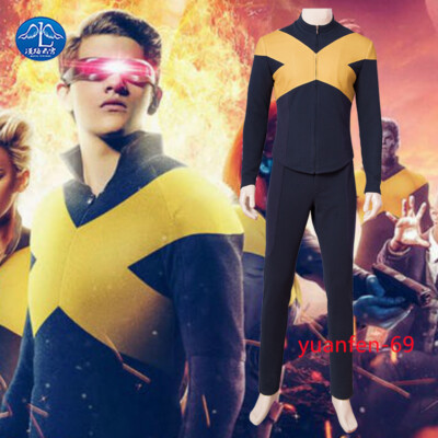 Marvel X-Men Dark Phoenix Cosplay Men's  Full Set Costumes Halloween Top Pants