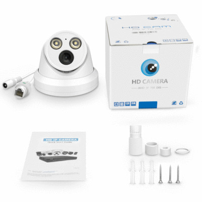 Hikvision Compatible ColorVu 5MP 8MP Mic POE IP Camera Full Color CCTV Security
