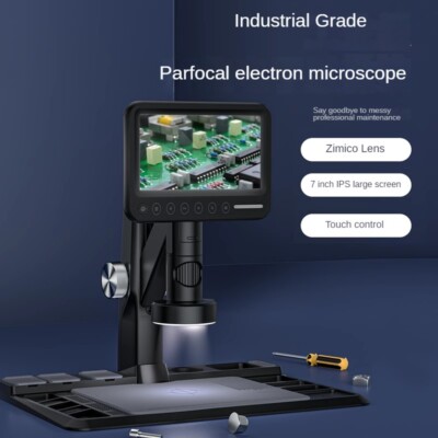 High Definition 1600x 7'' IPS Screen Zoom Electron Microscope Magnifier