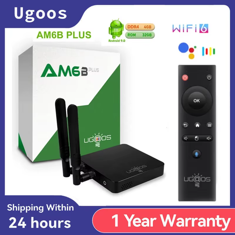 Original AM6B PLUS TV Box 4GB 32GB Amlogic S922X-J 2.2GHz Android 9.0 WiFi Blue