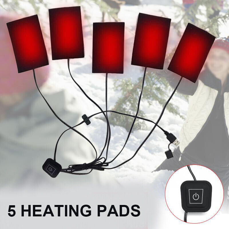 Heated Vest Warm Winter Warm Electric USB Jacket Men Women Heating Coat Thermal