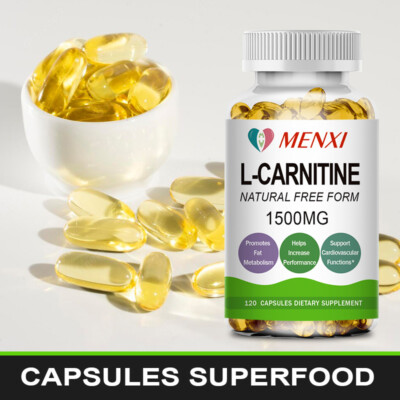 L-carnitine Capsules Fat Burning, Weight Loss,Muscle Gain,Metabolism 10-120 Caps