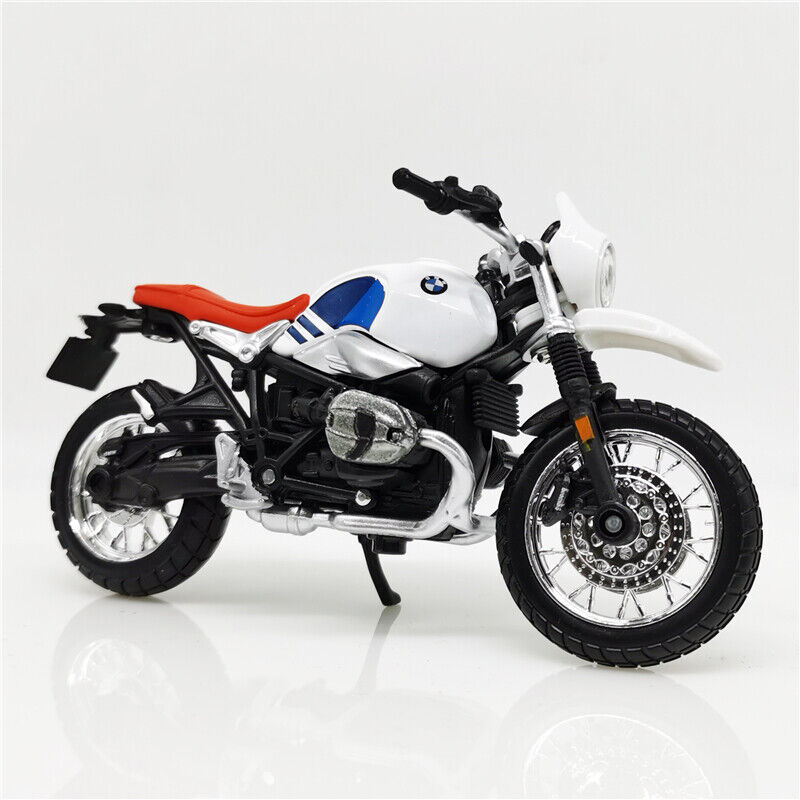 Bburago 1:18 BMW R nineT Urban GS White Blue Diecast Motorcycle