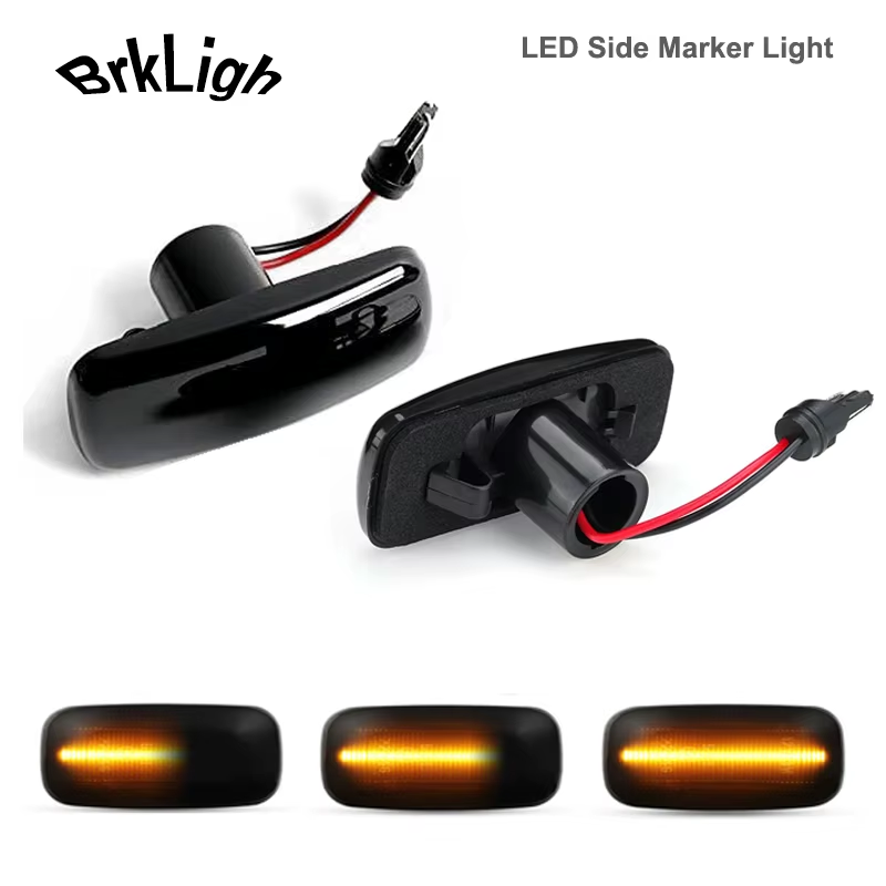 2xDynamic LED Side Marker Light Turn Signal Lamp For Jeep Compass Patriot Dodge