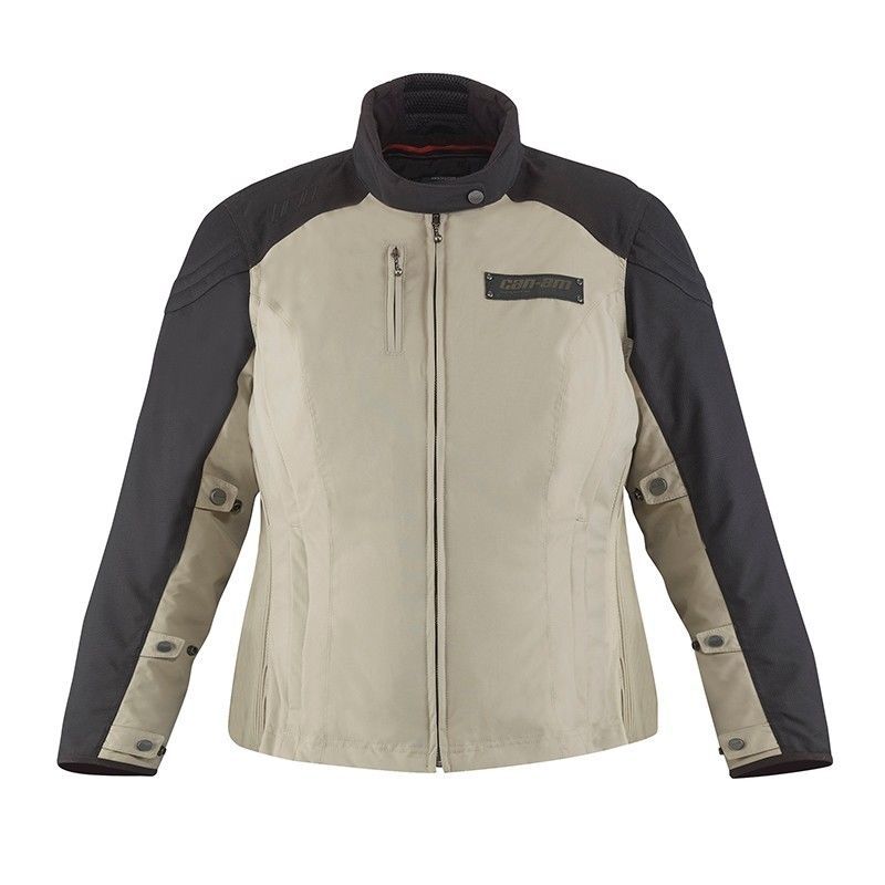 Motorradjacken in Beige