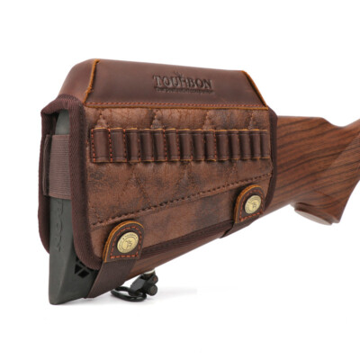 TOURBON .22LR/17HMR Ammo Shell Holder Buttstock Sleeve 10/22 Ruger Cheek Rest US