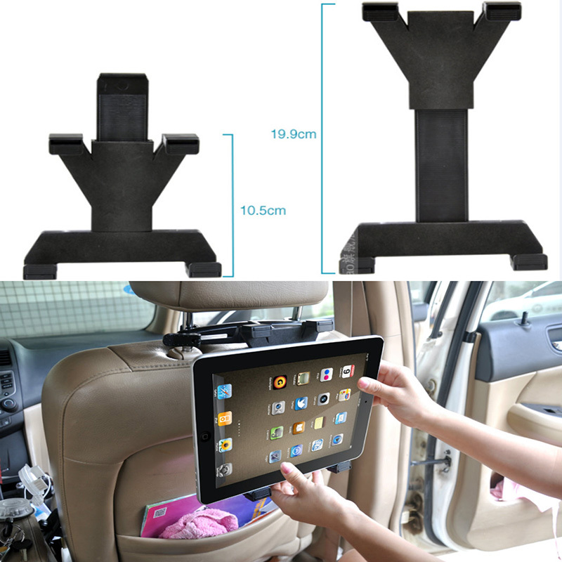 Supporto Da Auto Staffa Poggiatesta Regolabile Per Ipad Tablet fino a 10" hsb