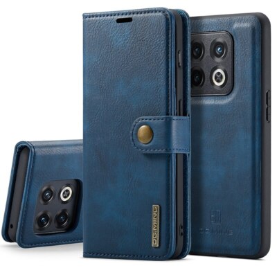 DG.Ming Magnetic Leather Wallet Case For OnePlus 12 11 10Pro Removable Flip Case