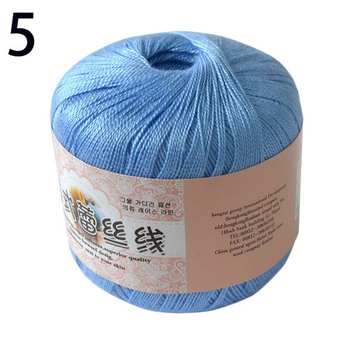 Mercerized Cotton Cord Thread Yarn Embroidery Crochet