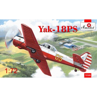 Amodel 72320 Plastic model airplane kit 1:72 Yakovlev Yak18PS aerobatic aircraft