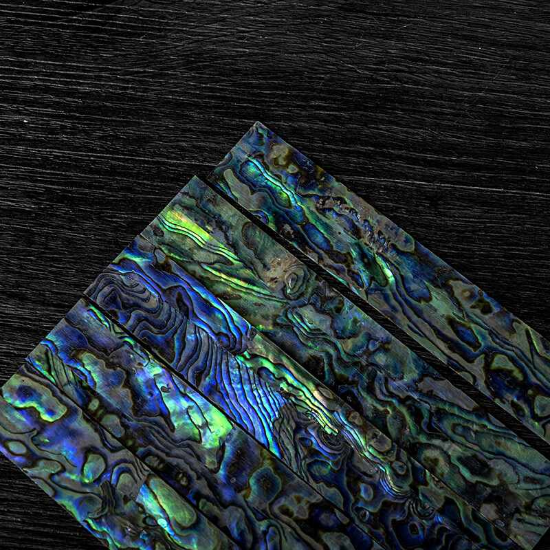 1X 120x20x0.3mm Naturel Incrustation Matériel Abalone Coque Craft pour Meubles