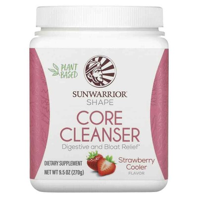 2 X Sunwarrior, Shape, Core Cleanser, Strawberry Cooler, 9.5 oz (270 g)
