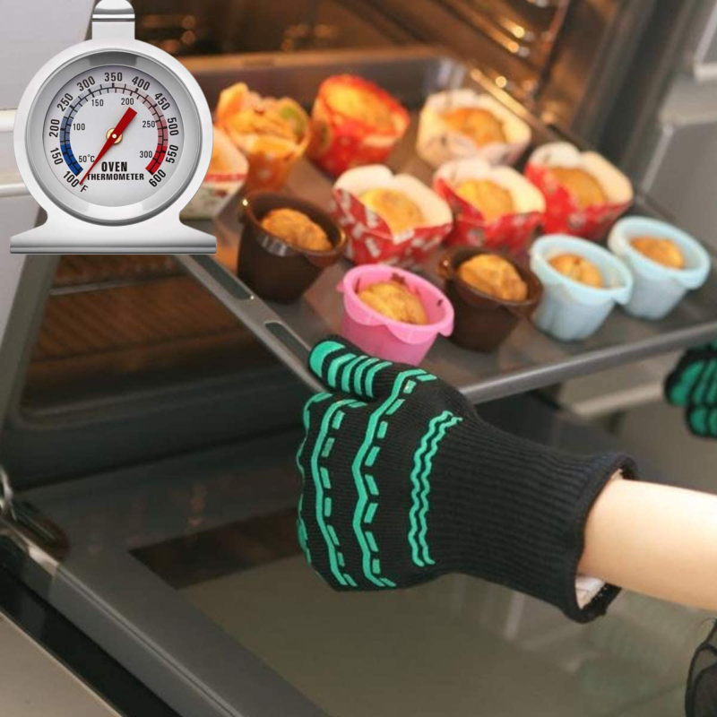 KT THERMO Dial Oven Thermometer With Instant Read,2-Inch Stainless Steel Grill T